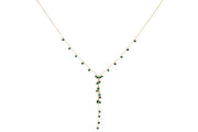 Boho Betty Necklace - Ivy Malachite Lariat Necklace