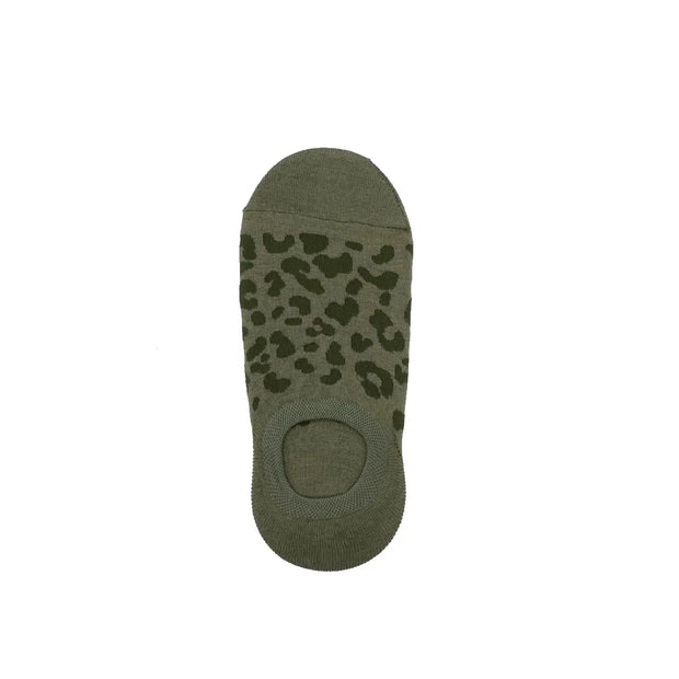 Sixton Leopard Print Trainer Socks