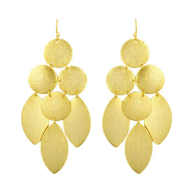 Ashiana Cheyenne Gold Earrings - Mini