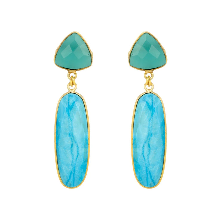 Ashiana Tallulah Earrings - Turquoise