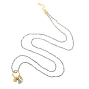 Ashiana Spark Grey Long Necklace