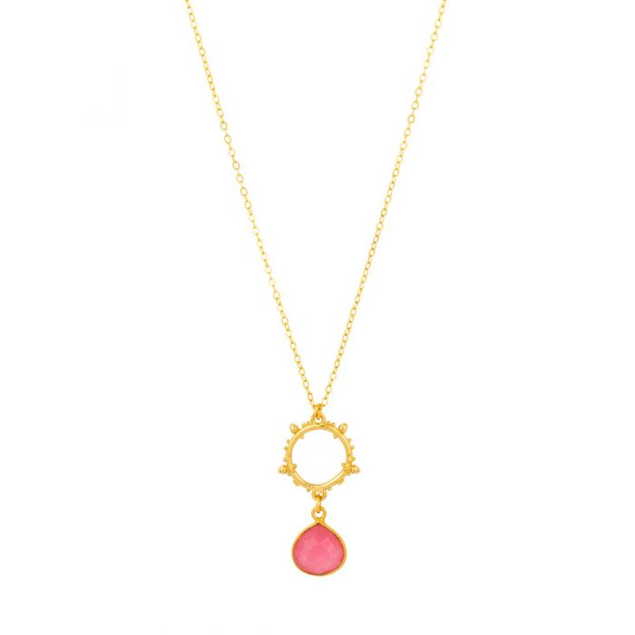 Ashiana Allegra Necklace - Pink Jade