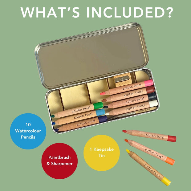 Cotton Twist Jumbo Watercolour Pencils Set