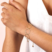 Hoop Wrap Bracelet in Gold