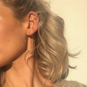 Large Thin Hoop Earrings - Gold