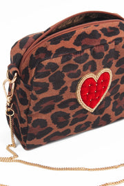 My Doris Crossbody Bag - Leopard Heart