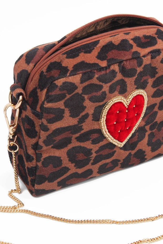 My Doris Crossbody Bag - Leopard Heart