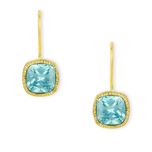 Ashiana Lois Earrings - Blue Topaz