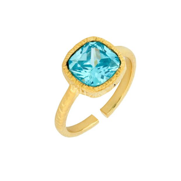 Ashiana Lois Ring - Blue Topaz