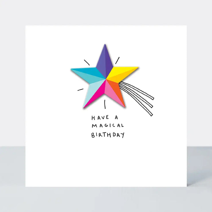 Lollipop Birthday Card - Shooting Star