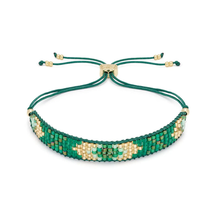 Boho Betty Friendship Bracelet - Magic Emerald