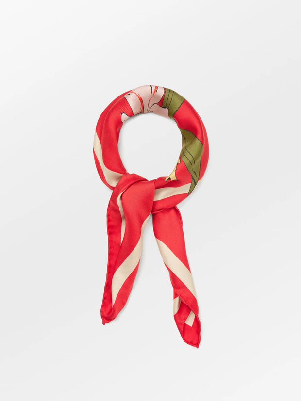 Becksondergaard Magna Flower Sia Scarf - Adrenaline Red