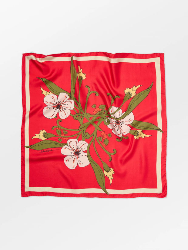Becksondergaard Magna Flower Sia Scarf - Adrenaline Red