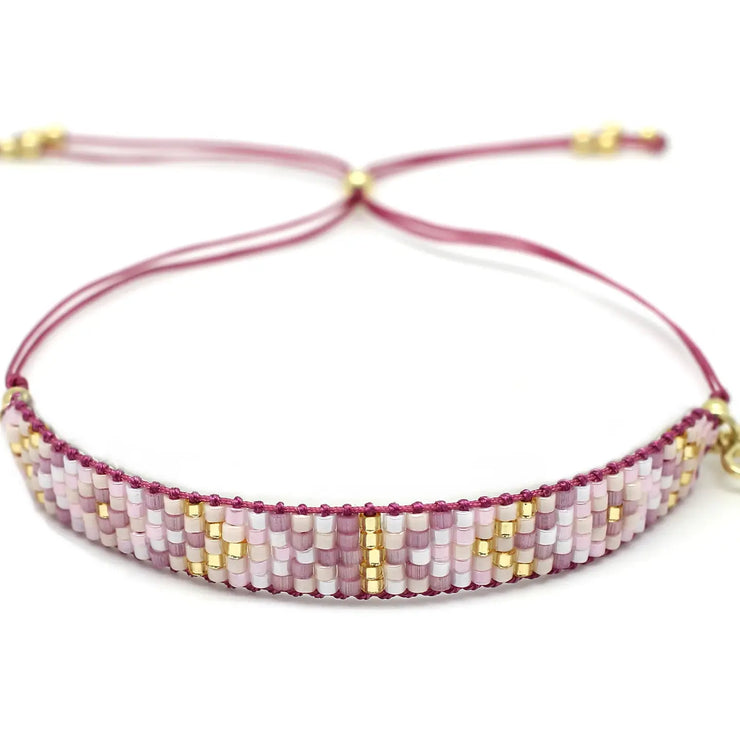 Boho Betty Friendship Bracelet - Matira Hot Pink