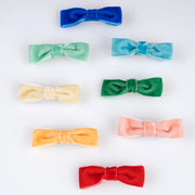 Meri Meri Hair Clips - Rainbow Velvet Bows