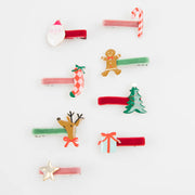 Meri Meri Hair Clips - Jolly Christmas Set of 8