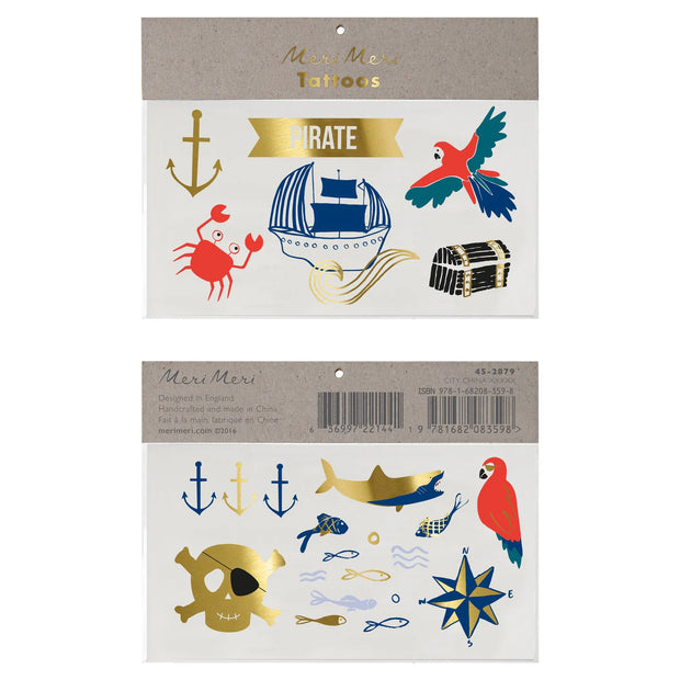 Meri Meri Temporary Tattoos - Pirate's Bounty