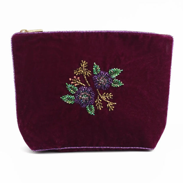 My Doris Medium Pouch - Purple Flower