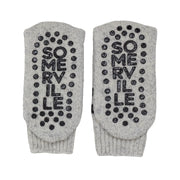 Men's Slipper Socks - Pale Grey & Black