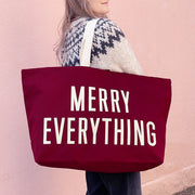 Merry Everything Burgundy REALLY Big Bag