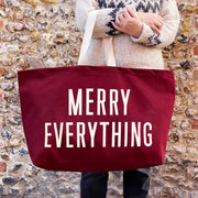 Merry Everything Burgundy REALLY Big Bag