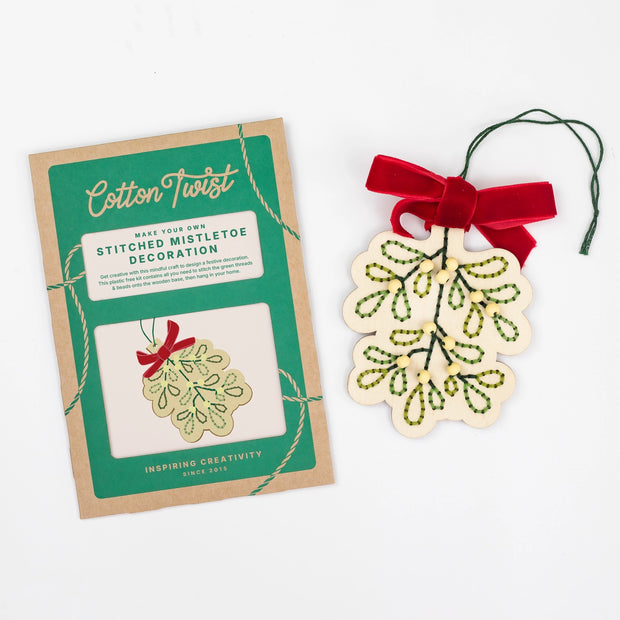 Cotton Twist Make Your Own Stitched Mistletoe Decoration