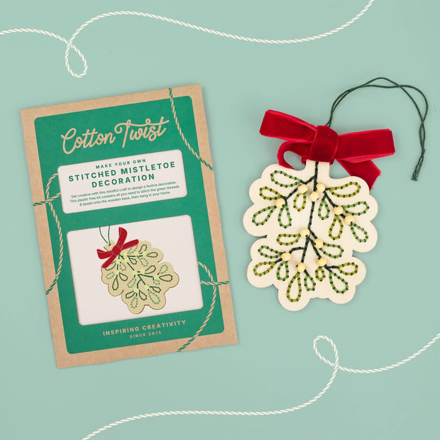 Cotton Twist Make Your Own Stitched Mistletoe Decoration