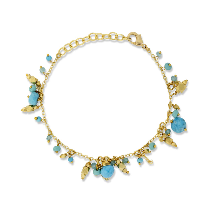 Ashiana Olive Bracelet - Turquoise