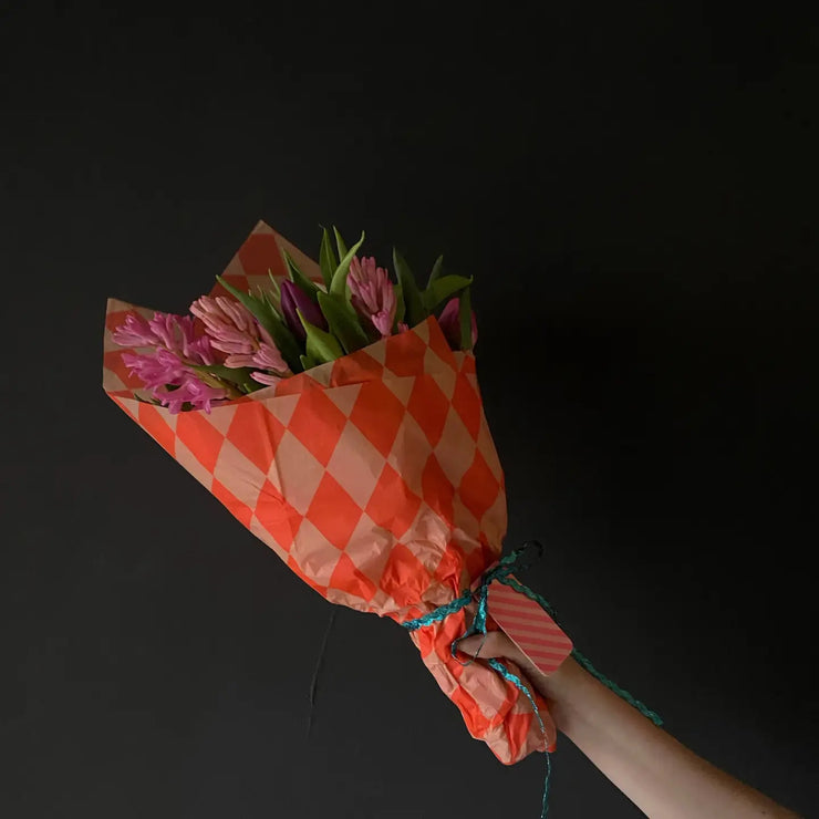 Petra Boase Tissue Paper - Fluoro Orange & Peach