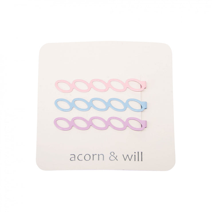 Trio of Hair Clips - Ovals