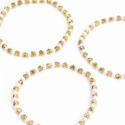 My Doris Set of 3 Bracelets - Pearly & Gold