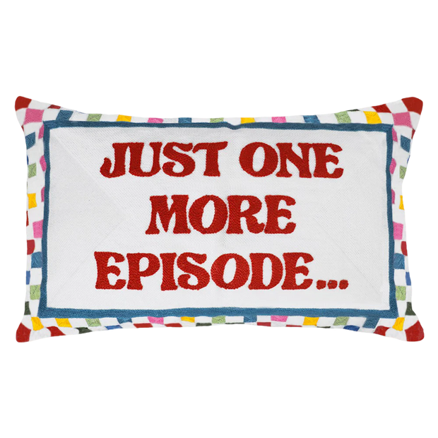 Rectangle Needlepoint Cushion - Just One More Episode