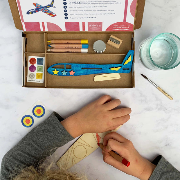 Cotton Twist Plane Craft Activity Box