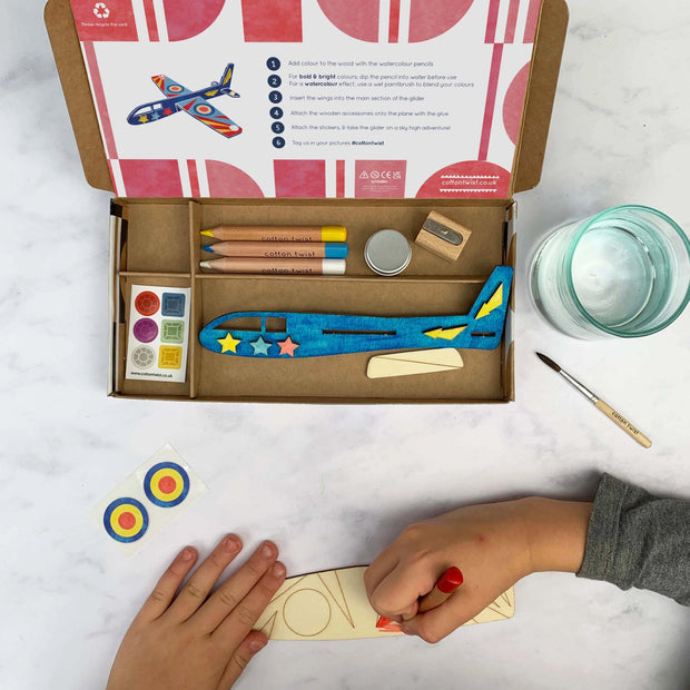Cotton Twist Plane Craft Activity Box