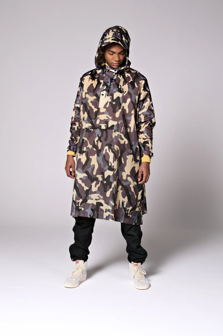 Rainkiss Unisex Recycled Rain Poncho - Camo