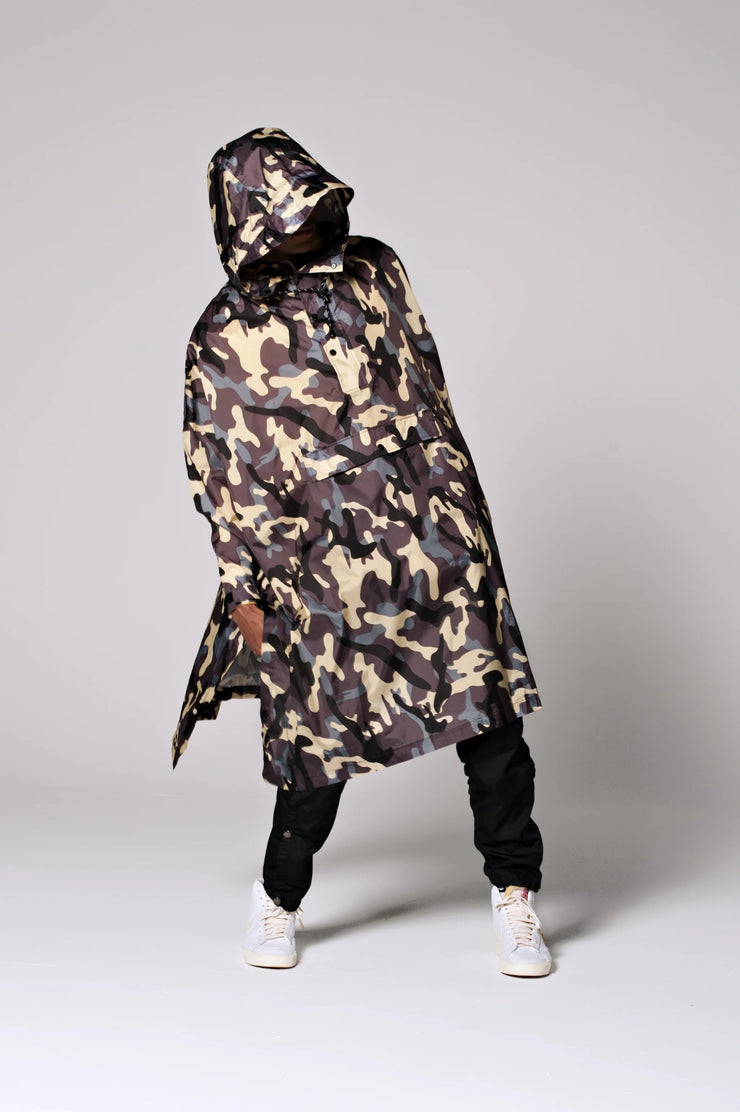 Rainkiss Unisex Recycled Rain Poncho - Camo