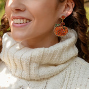 My Doris Beaded Pumpkin Earrings
