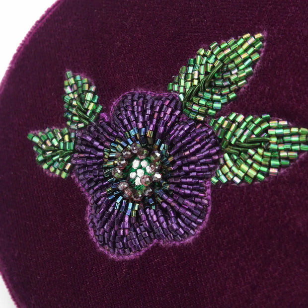 My Doris Round Box - Purple Flower