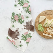 Thornback & Peel Tea Towel - Rabbit & Roses