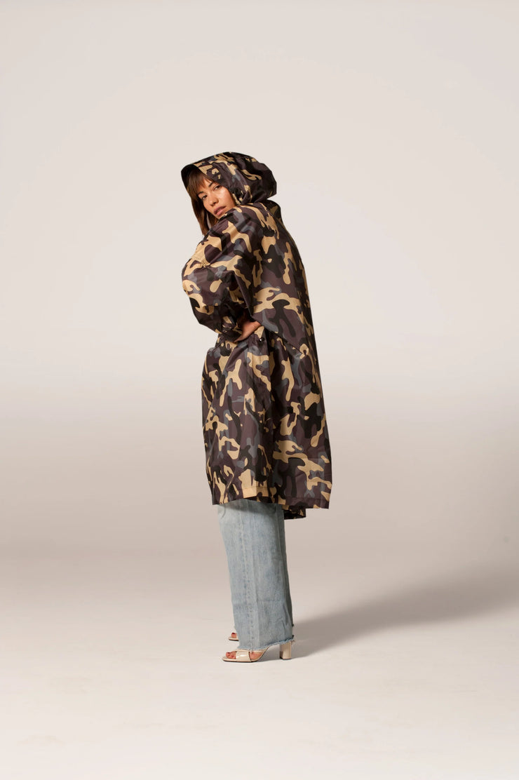 Rainkiss Unisex Recycled Rain Poncho - Camo