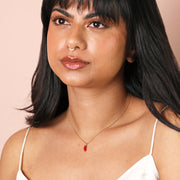Enamel Chilli Pendant Necklace