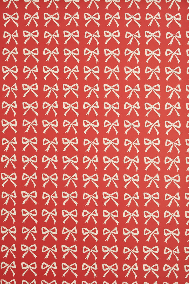 Heather Evelyn Gift Wrap - Red Bows