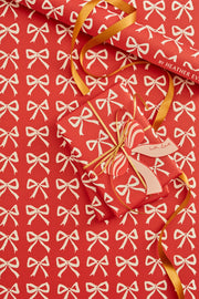Heather Evelyn Gift Wrap - Red Bows