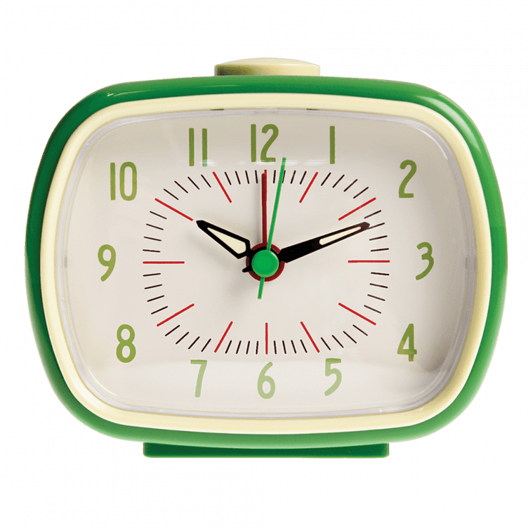 Retro Alarm Clock - Green