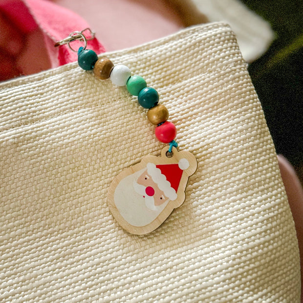 Cotton Twist Keyring Kit - Santa