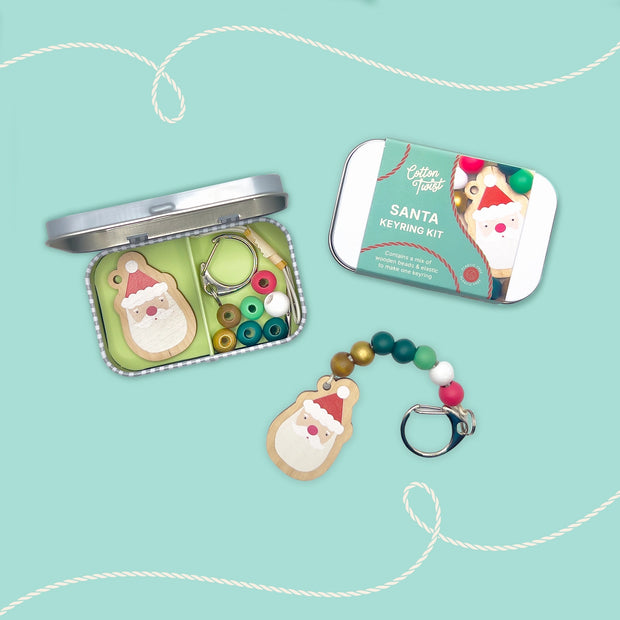 Cotton Twist Keyring Kit - Santa