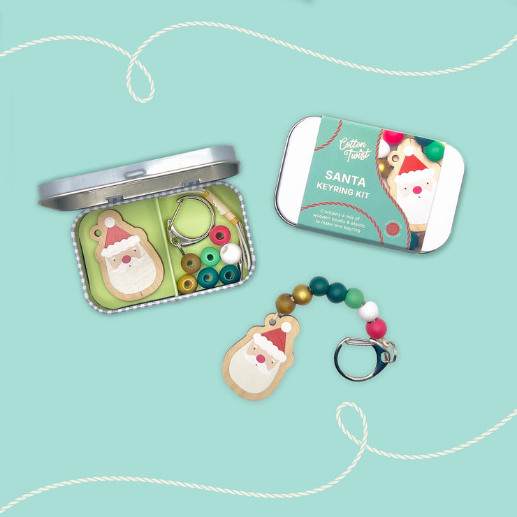 Cotton Twist Keyring Kit - Santa