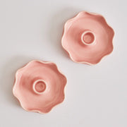 Heather Evelyn Scallop Candle Holder - Pink