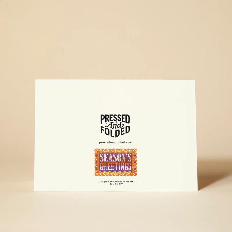 Pressed and Folded Card - Season's Greetings