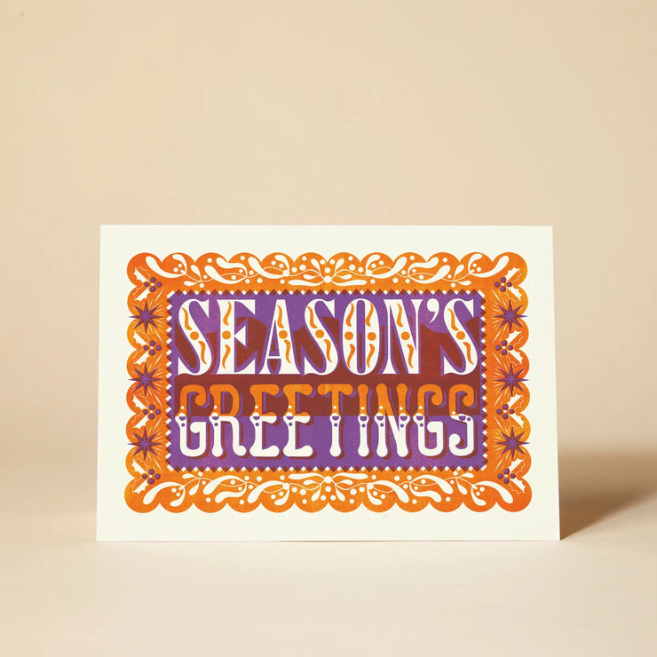 Pressed and Folded Card - Season's Greetings